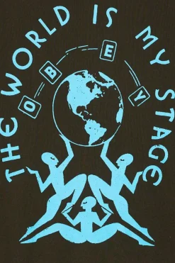 THE WORLD IS MY STAGE - Hoodie zippé | Vert