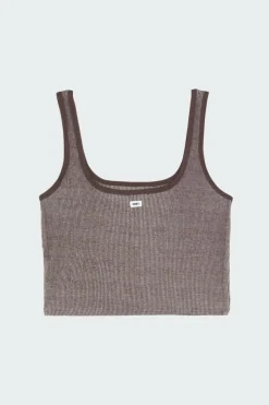 THOMSON CROPPED TANK - Débardeur | Marron
