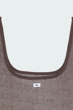 THOMSON CROPPED TANK - Débardeur | Marron