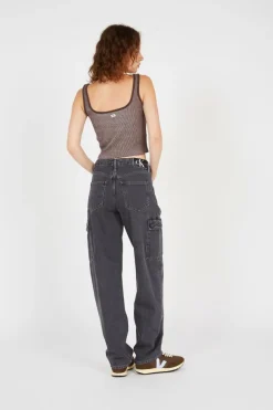 THOMSON CROPPED TANK - Débardeur | Marron