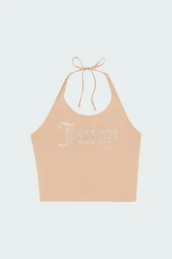 TIED HALTER - Top | Beige