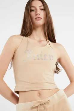 TIED HALTER - Top | Beige