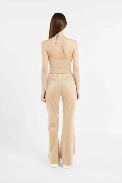 TIED HALTER - Top | Beige