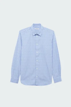 TIMOTHY TATTOO STRIPE SHIRT - Chemise | Bleu