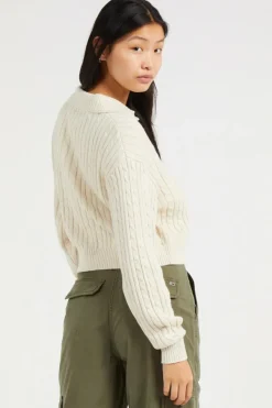 TJW CABLE RUGBY - Pull | Beige