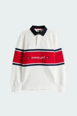 TOMMY GIRL RUGBY POL - Polo | Blanc