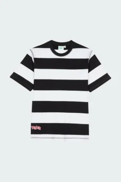 TS STRIPE BLK WHITE - T-shirt | Noir