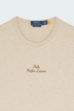 T-shirt coupe classique à logo en jersey - T-shirt | Beige