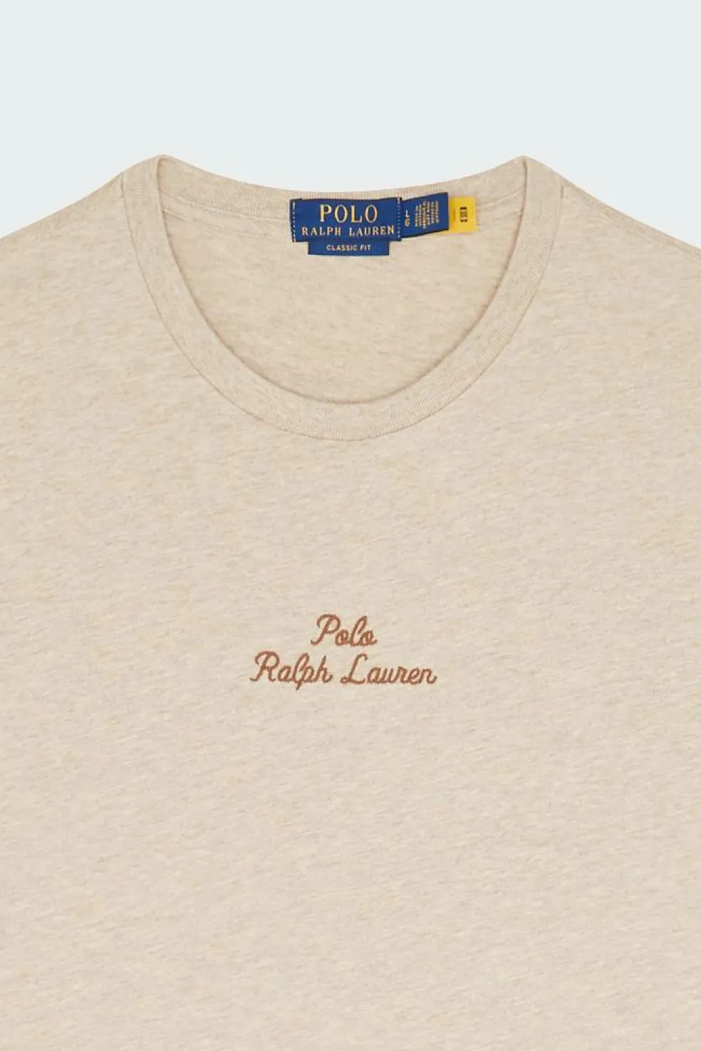 T-shirt coupe classique à logo en jersey - T-shirt | Beige