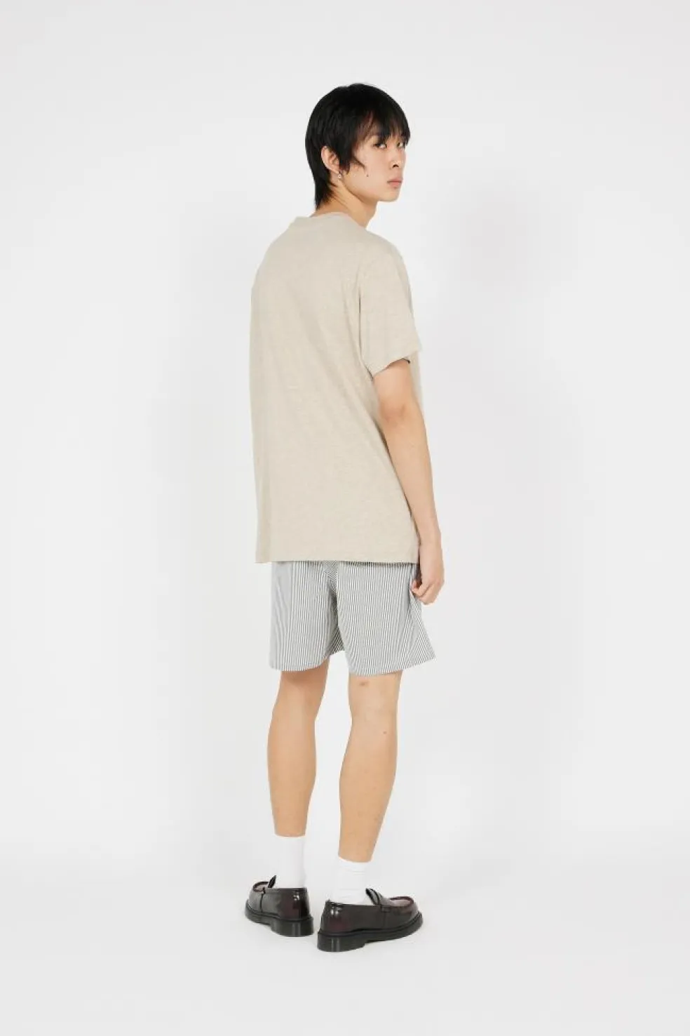 T-shirt coupe classique à logo en jersey - T-shirt | Beige