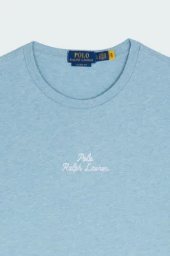 T-shirt coupe classique à logo en jersey - T-shirt | Bleu