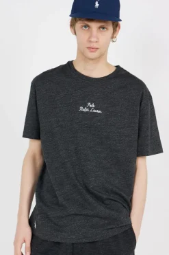 T-shirt coupe classique à logo en jersey - T-shirt | Noir