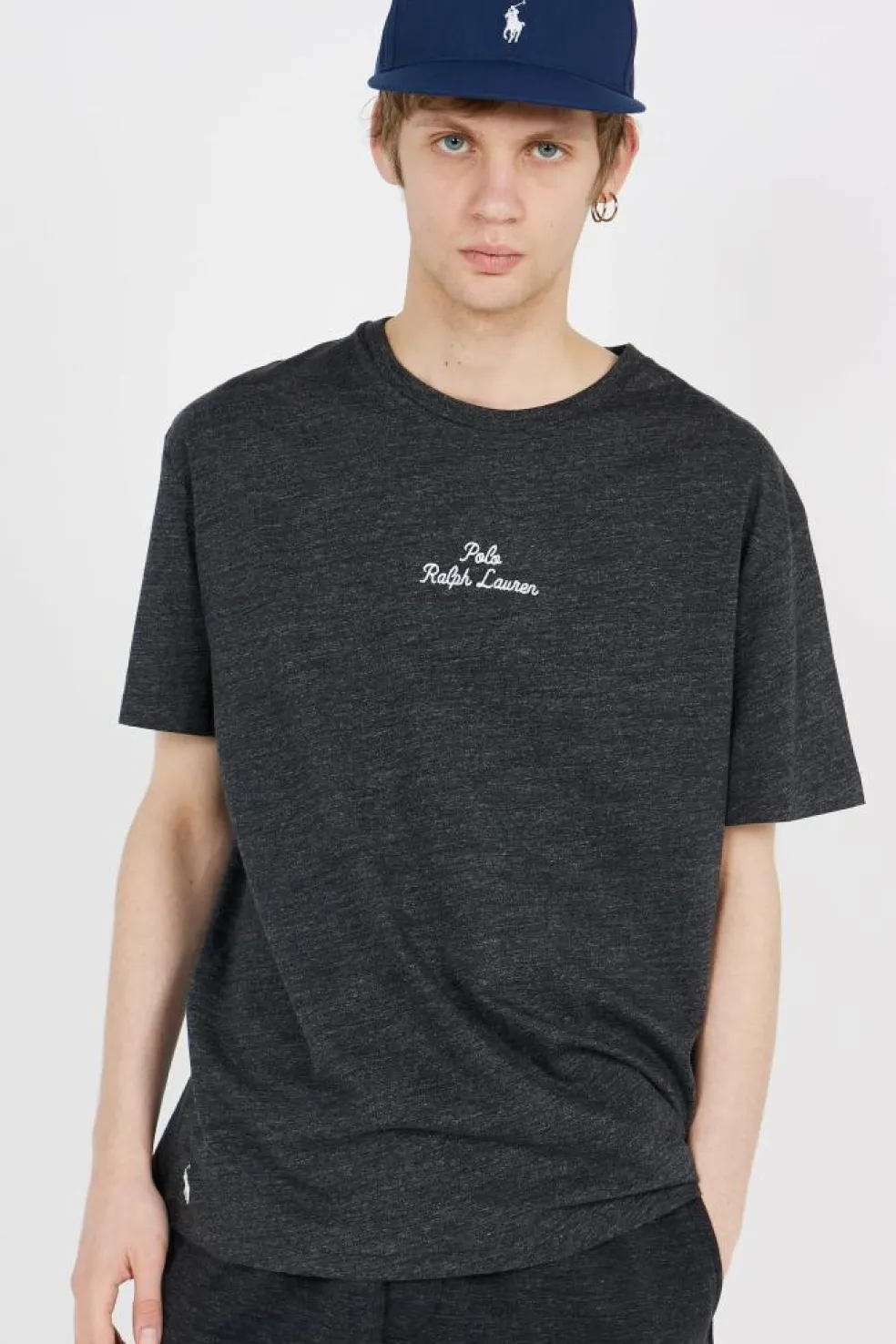 T-shirt coupe classique à logo en jersey - T-shirt | Noir