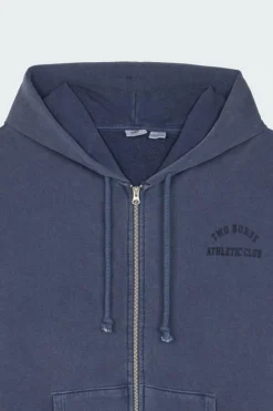 TWO HORSE CROPPED ZIP UP - Hoodie zippé | Bleu