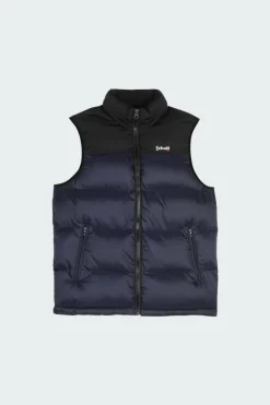 UTAHV - Doudoune col montant droite sans manches | Bleu