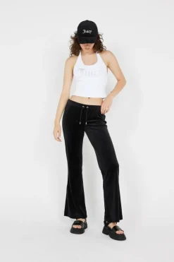 VELOUR & DIAMANTE BASEBALL CAP - Casquette | Noir