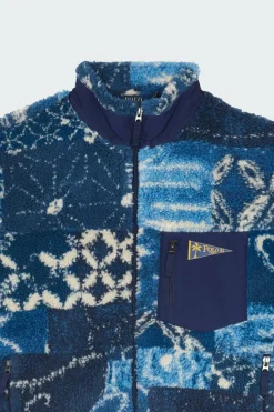 Veste en molleton d'inspiration shibori - Polaire | Multicolore