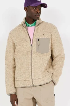 Veste hybride en sherpa - Veste | Beige