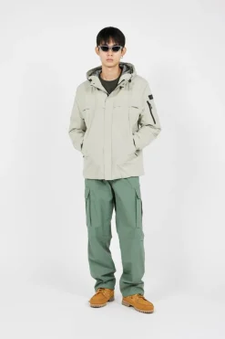 VESTE TECH LEGERE CAPUCHE COUTURES SOUDEES - Doudoune | Beige