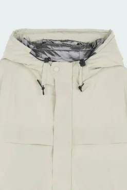 VESTE TECH LEGERE CAPUCHE COUTURES SOUDEES - Doudoune | Beige