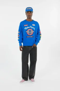 Vintage Fit Fleece Graphic Sweatshirt - Sweatshirt | Bleu