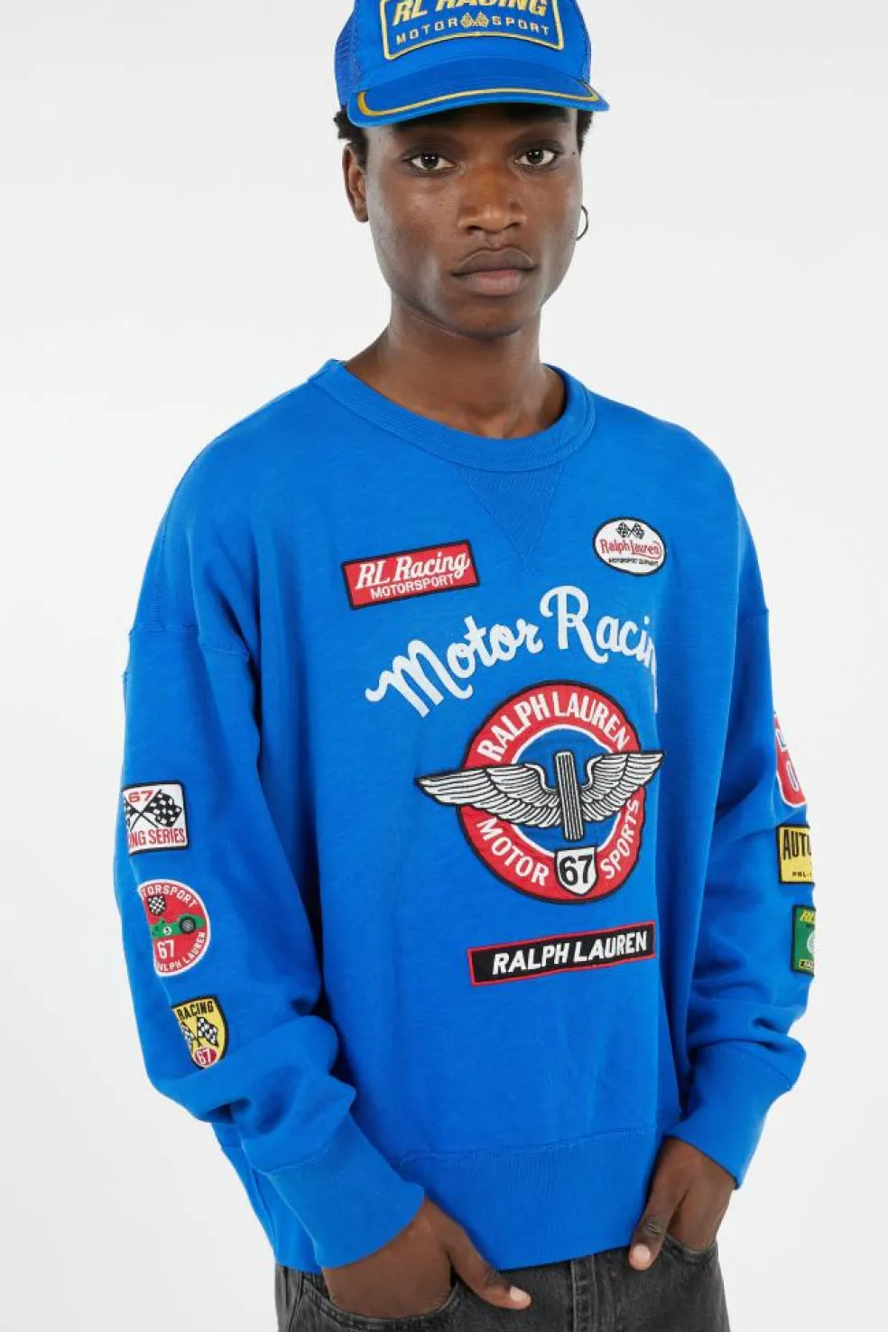 Vintage Fit Fleece Graphic Sweatshirt - Sweatshirt | Bleu