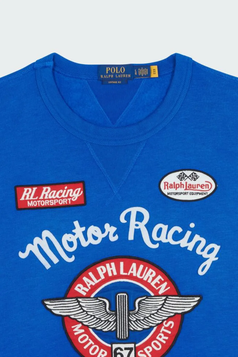 Vintage Fit Fleece Graphic Sweatshirt - Sweatshirt | Bleu