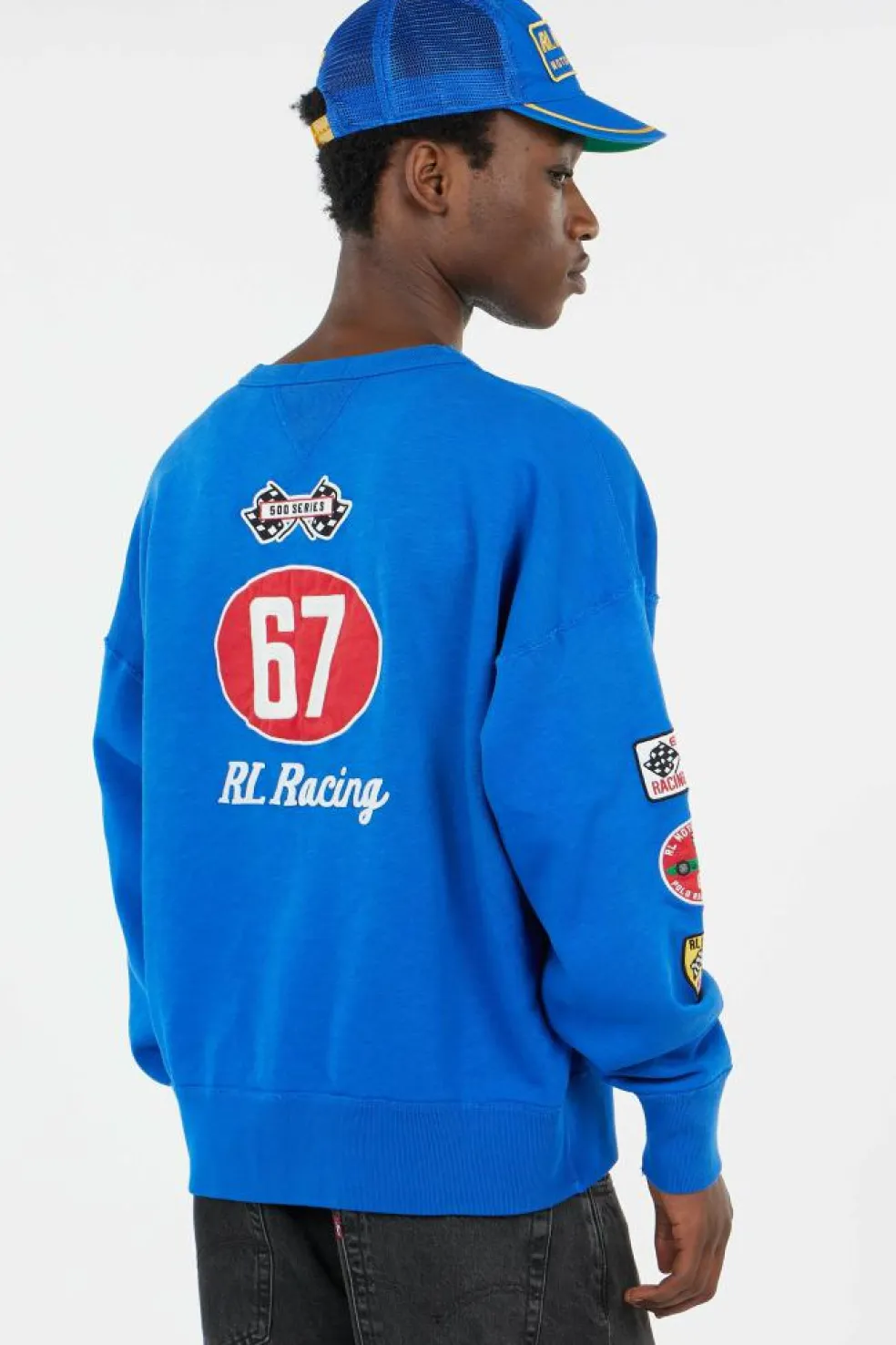 Vintage Fit Fleece Graphic Sweatshirt - Sweatshirt | Bleu