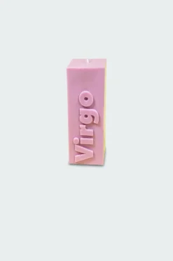 VIRGO ZODIAC BLOCK PILLAR CANDLE - Bougie | Violet