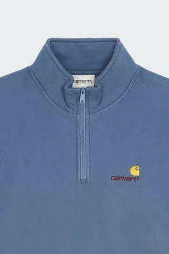 W' American Scr. High Neck Swt - Sweatshirt | Bleu