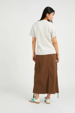 W' Cargo Skirt Long - Jupe | Marron