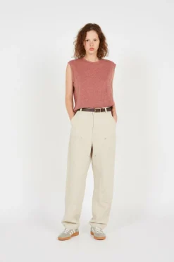 W' Ethel Double Knee - Pantalon | Beige