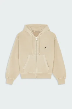 W' Hooded Nelson Jacket - Hoodie Zippée | Beige