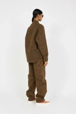 W' Leo Pierce Pant Straight - Pantalon | Marron