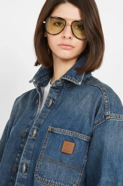 W' Lovilia Shirt Jac - Veste | Bleu