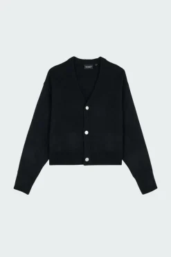 W' Merton Cardigan - Cardigan | Noir