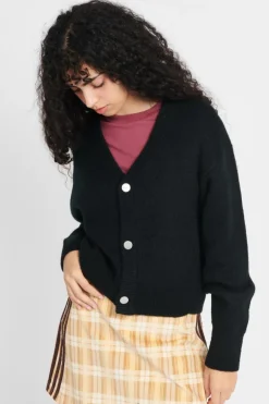 W' Merton Cardigan - Cardigan | Noir