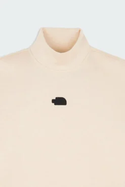 W MOCK NECK RELAXED SWEATSHIRT - Pull | Blanc