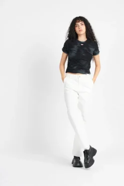 W' Pierce Pant Straight - Pantalon | Blanc