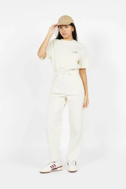 W' S/S American Script T-Shirt - T-shirt | Beige