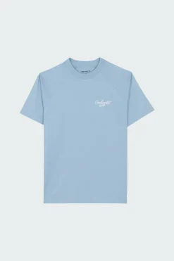 W' S/S Signature T-Shirt - T-shirt | Bleu