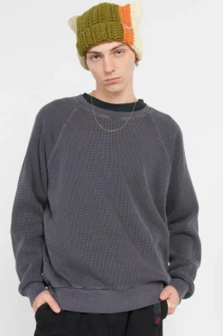 WAFFLE CREW - Sweatshirt | Noir