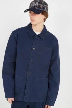 WASHED CANVAS CHORE - Veste | Bleu