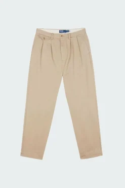 Whitman Relaxed Fit Pleated Chino Pant - Pantalon droit | Beige
