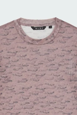 WIND AOP TOP LS - Top | Marron