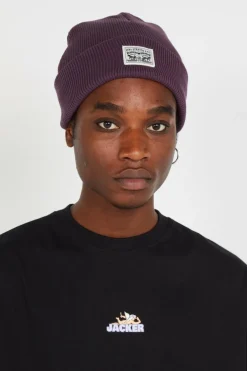 WOMEN'S BACKPATCH BEANIE - Bonnets | Violet
