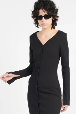 WOVEN LABEL - Robe | Noir