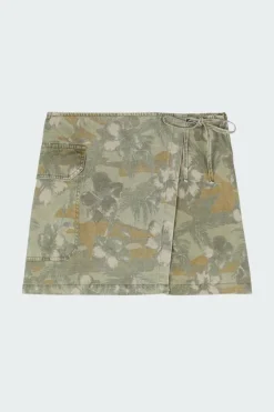 WRAPPED CARGO SKIRT - Jupe | Vert