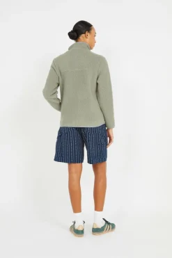 W'S RETRO PILE - polaire | Vert