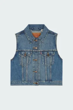 XS VEST W/ WAISTBAND - Veste | Bleu